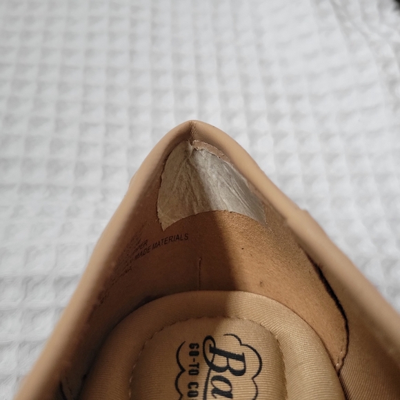 Bass Women's Size: 7.5 M Go-to comfort slip on nude Flats - Picture 8 of 11